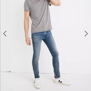 NWOT Madewell Mens Skinny Jeans in Baywood Wash